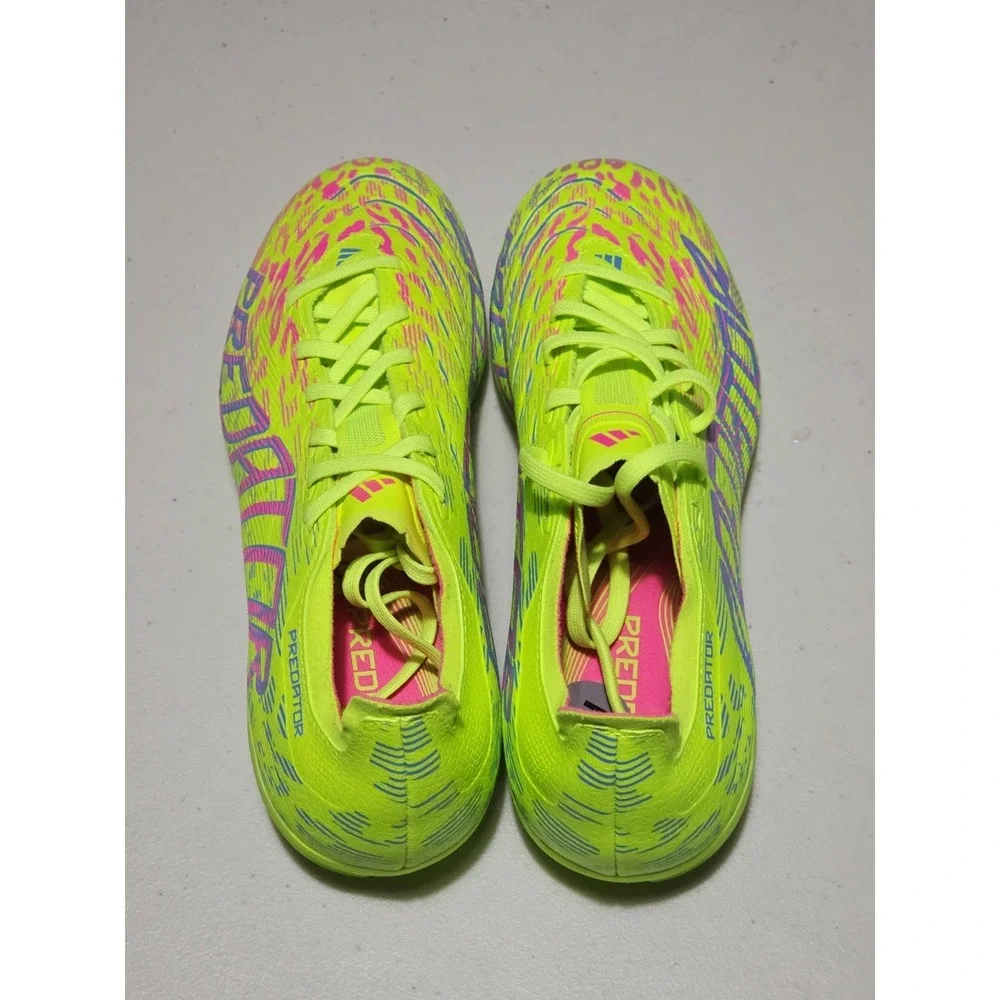 Adidas Predator 24 League FG MG Soccer Cleats‎ Neon Green JH6471 Men's 7